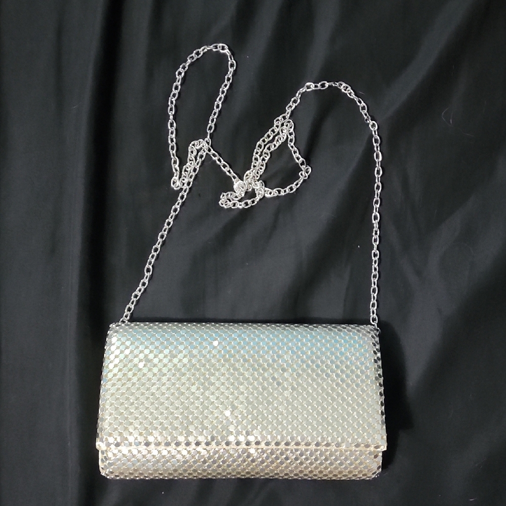 Gunne Sax Silver Sequin Clutch